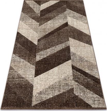 Dywany Łuszczów Dywan FEEL 5673/15044 JODEŁKA c.brąz / beż / krem / szary, 160x220 cm