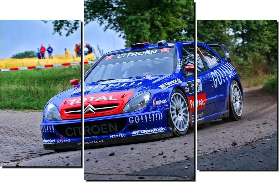 Top Racing Fotoobraz Sebastien Loeb / Daniel Elena - Citroen Xsara WRC 180 x 100 cm