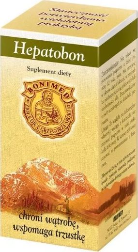 Bonimed BONIMED_Hepatobon oczyszcza wątrobę suplement diety 30 kapsułek