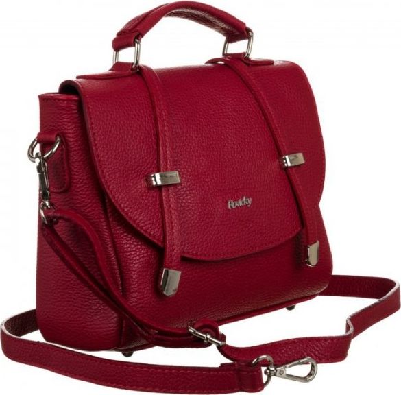 Rovicky Listonoszka z klapką w stylu retro, włoska skóra naturalna Rovicky