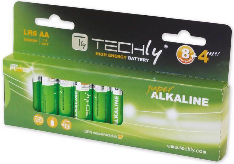 Techly Bateria High Energy AA / R6 12 szt.