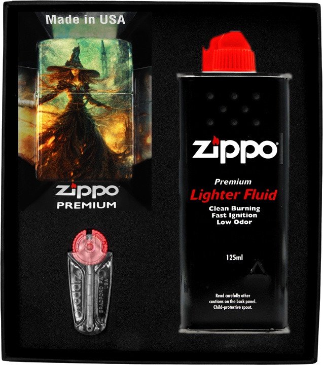 Zestaw ZIPPO Zapalniczka WITCH DESIGN Prezentowy No1