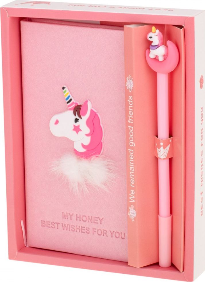 Notes z długopisem jednorożec zestaw prezentowy