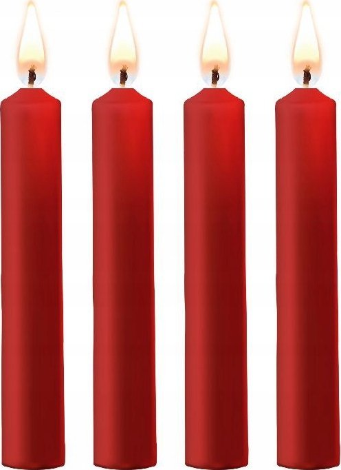 Ouch! Świece parafinowe OUCH zestaw 4 szt czerwone