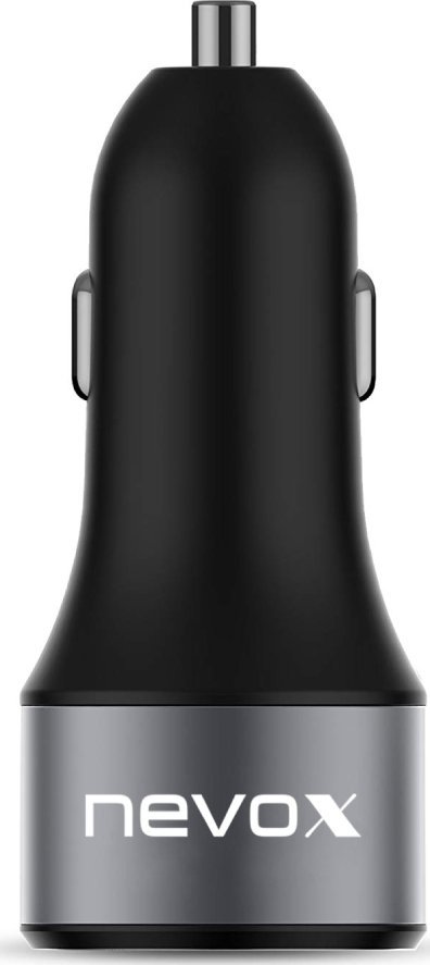 Ładowarka Nevox Nevox 63W USB C Ładowarka samochodowa + QC3.0 Kfz, czarny