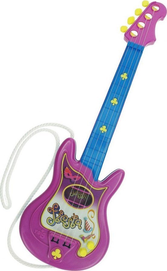REIG Gitara Dziecięca Reig Party Fioletowy Niebieski 4 Liny Elektryczna