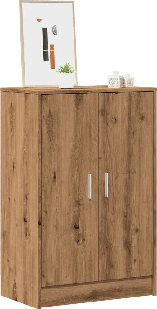vidaXL vidaXL Szafka na buty, dąb artisan 60x35x92 cm materiał drewnopochodny