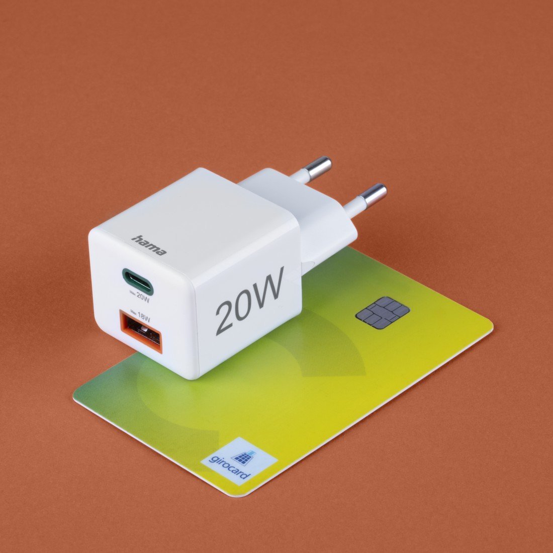 Ładowarka Hama Mini 1x USB-A 1x USB-C (2019910000)