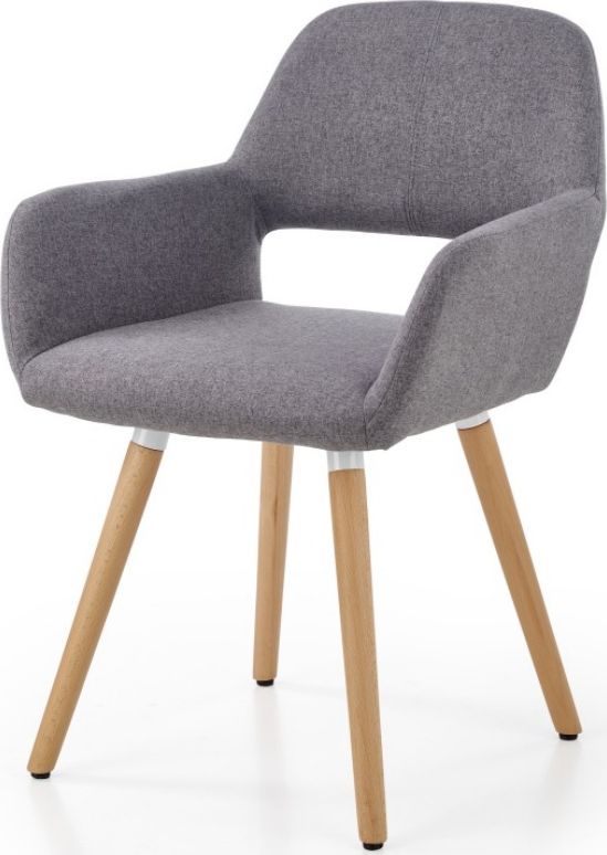 Selsey SELSEY Krzesło tapicerowane Prado popielate