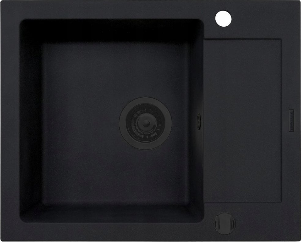 Zlew Pyramis MIDO 62x50 1B1D black edition