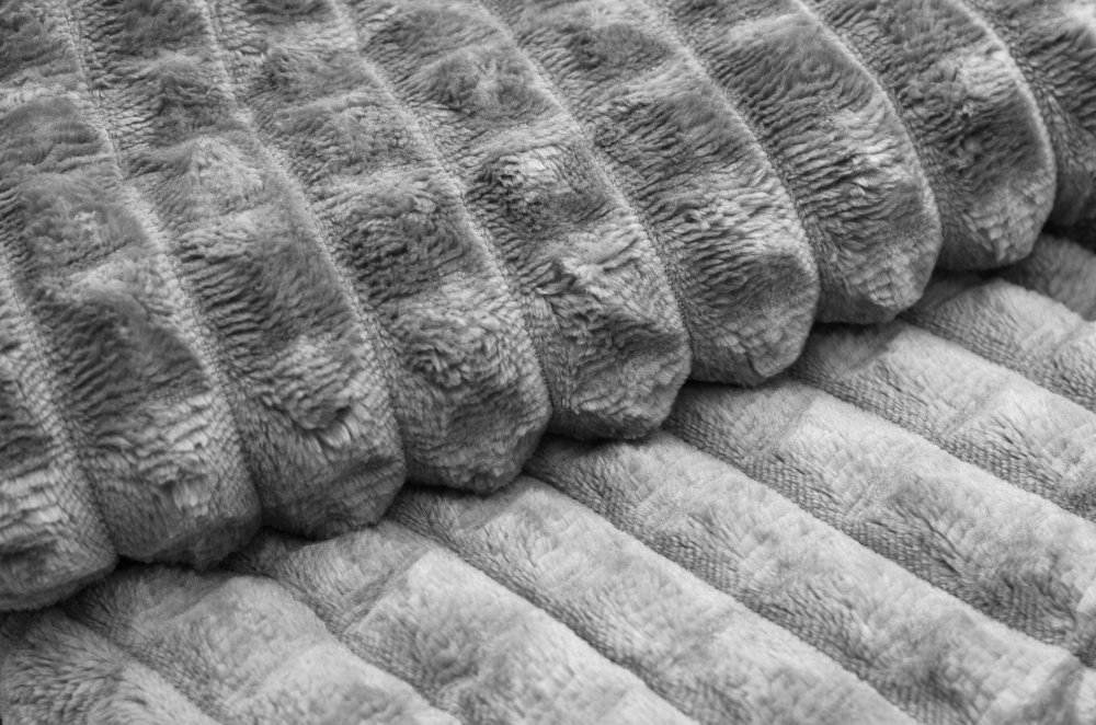 estilex Miękki Koc Pluszowy 160X200 Gabi Jasny Szary