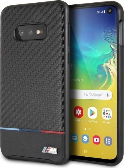 BMW Etui hardcase BMW BMHCS10LPUCARTCBK S10e G970 black/czarny Carbon uniwersalny