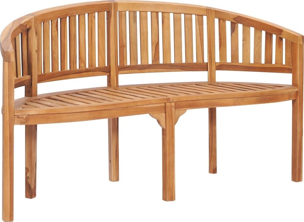 vidaXL ławka w kształcie banana, 151 cm, lite drewno tekowe (48021)
