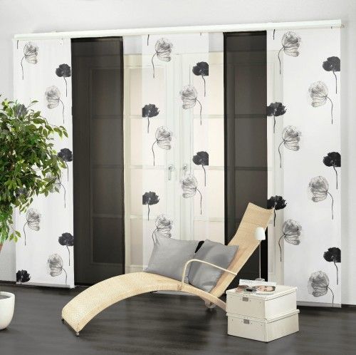 Domger Panel przesuwny FELICITE, kol. biały/czarny, 55x245cm