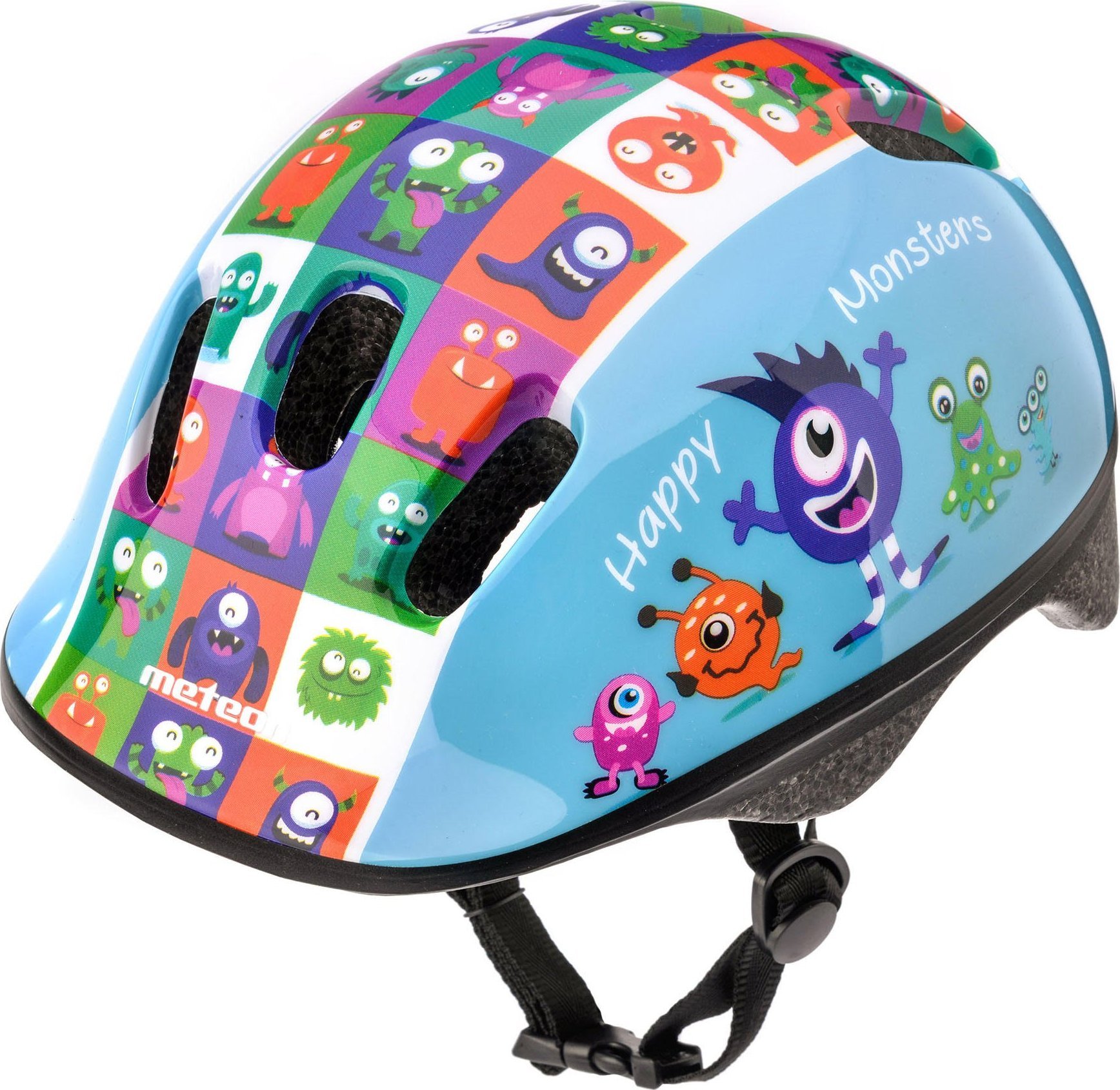 Meteor Kask rowerowy Meteor KS06 XS 44-48 cm Happy monsters Uniwersalny
