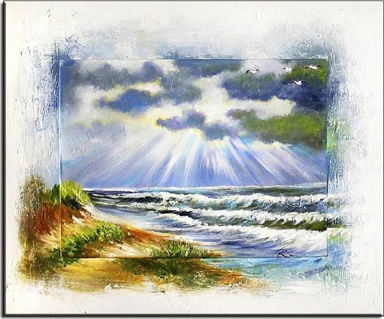 GO-BI Obraz Marynistyka ręcznie malowany 45x56cm uniwersalny