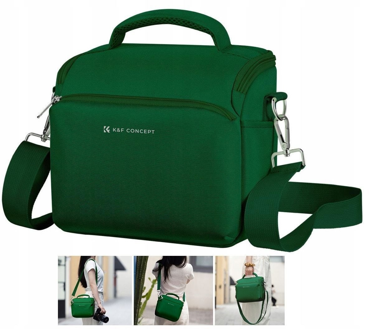 Kabura Torba Fotograficzna Foto Sling Na Aparat Dslr Dron Kamerę Gimbal K&f / Kf13.179v8 / Zielony