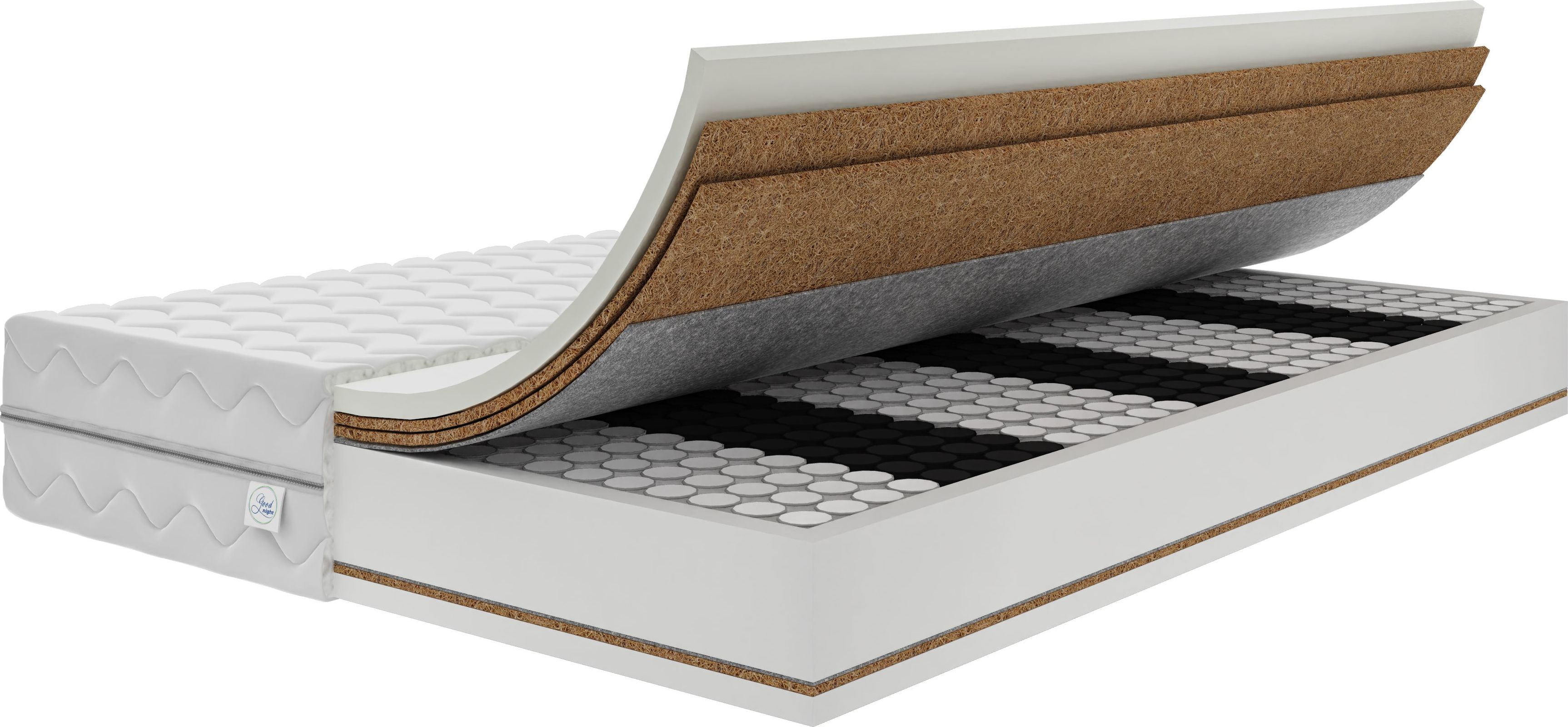 e-goodnight MATERAC KIESZENIOWY GRAND POCKET 3X KOKOS H5/H4 180x190 cm 27cm