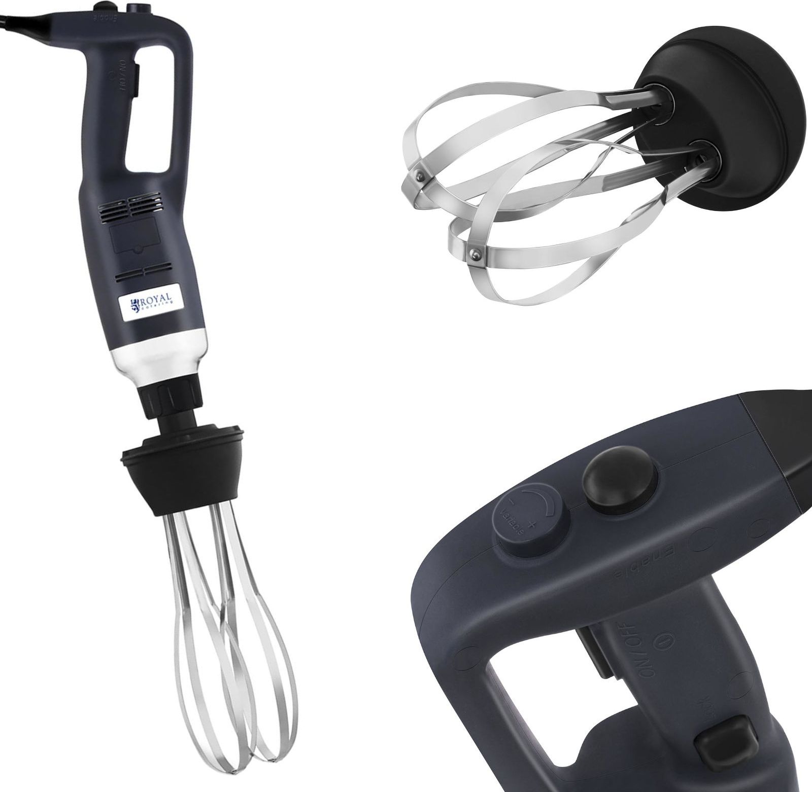 Royal Catering Mocny mikser blender robot ręczny z trzepaczką 500W 230V Royal Catering () - 385118-uniw