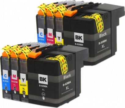 Tusz Brother 8x Tusz Do Brother LC-529 LC-525 50/16ml CMYK