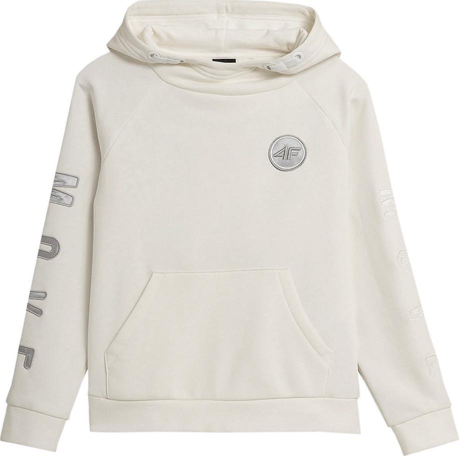 4f Bluza dla dziewczynki 4F złamana biel HJZ21 JBLD006 11S 152cm