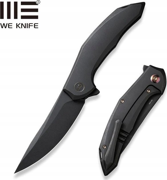 WE Knife Nóż składany WE Knife Merata LE No 010/205 Black Titanium, Black Stonewashed CPM 20CV by Anton Tkachenko (WE22008A-1)