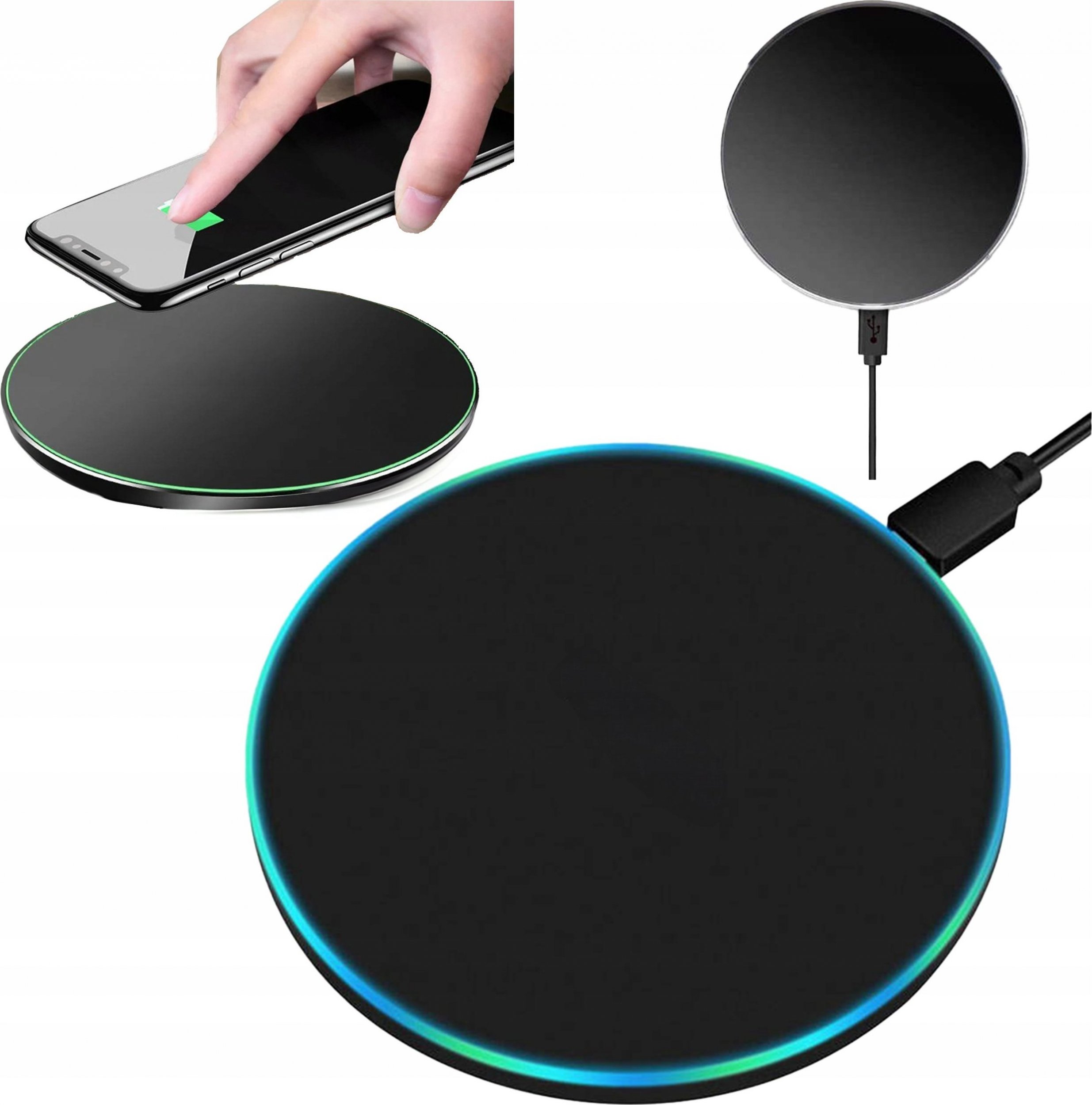 Ładowarka Slayo SZYBKA ŁADOWARKA INDUKCYJNA BEZPRZEWODOWA DO TELEFONU QI SUPER FAST CHARGE