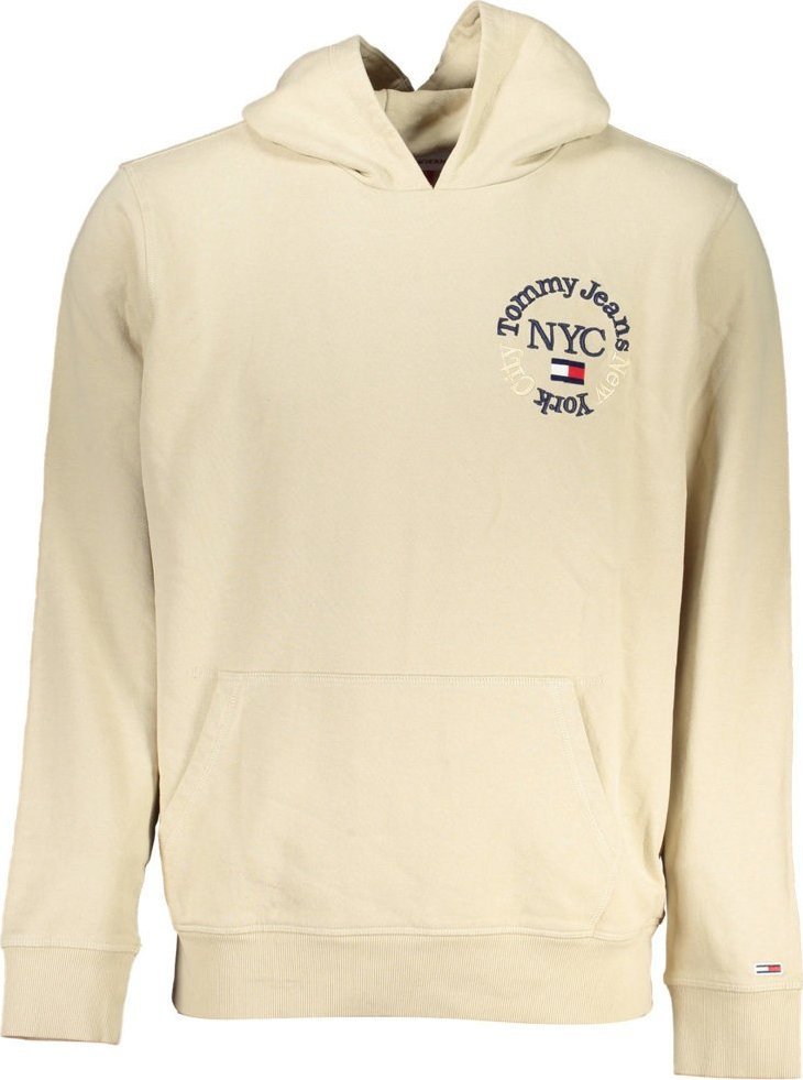 Tommy Hilfiger BLUZA TOMMY HILFIGER BEZ ZAMKA MĘSKA BEŻOWA XL