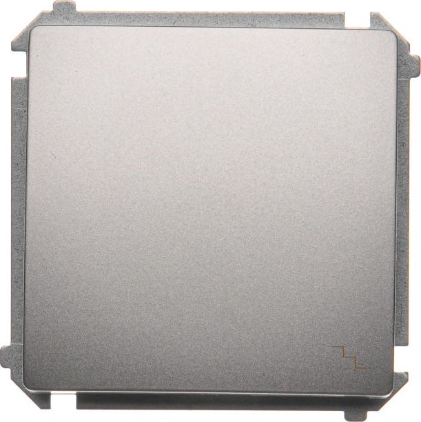 Kontakt-Simon Łącznik schodowy Simon Basic pojedynczy 16AX 250V srebrny mat (BMW6A.01/43)