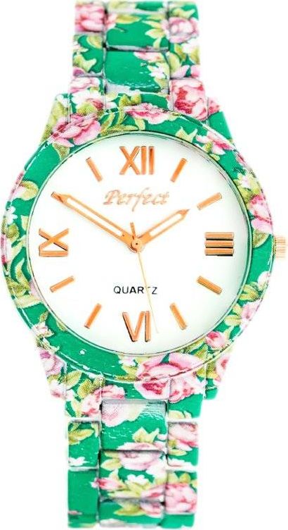 Zegarek Perfect ZEGAREK DAMSKI PERFECT A675 - FLOWERS 2 (zp769b)