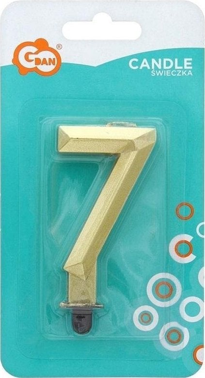 GoDan Świeczka Cyfra 7 Diament 7.6cm
