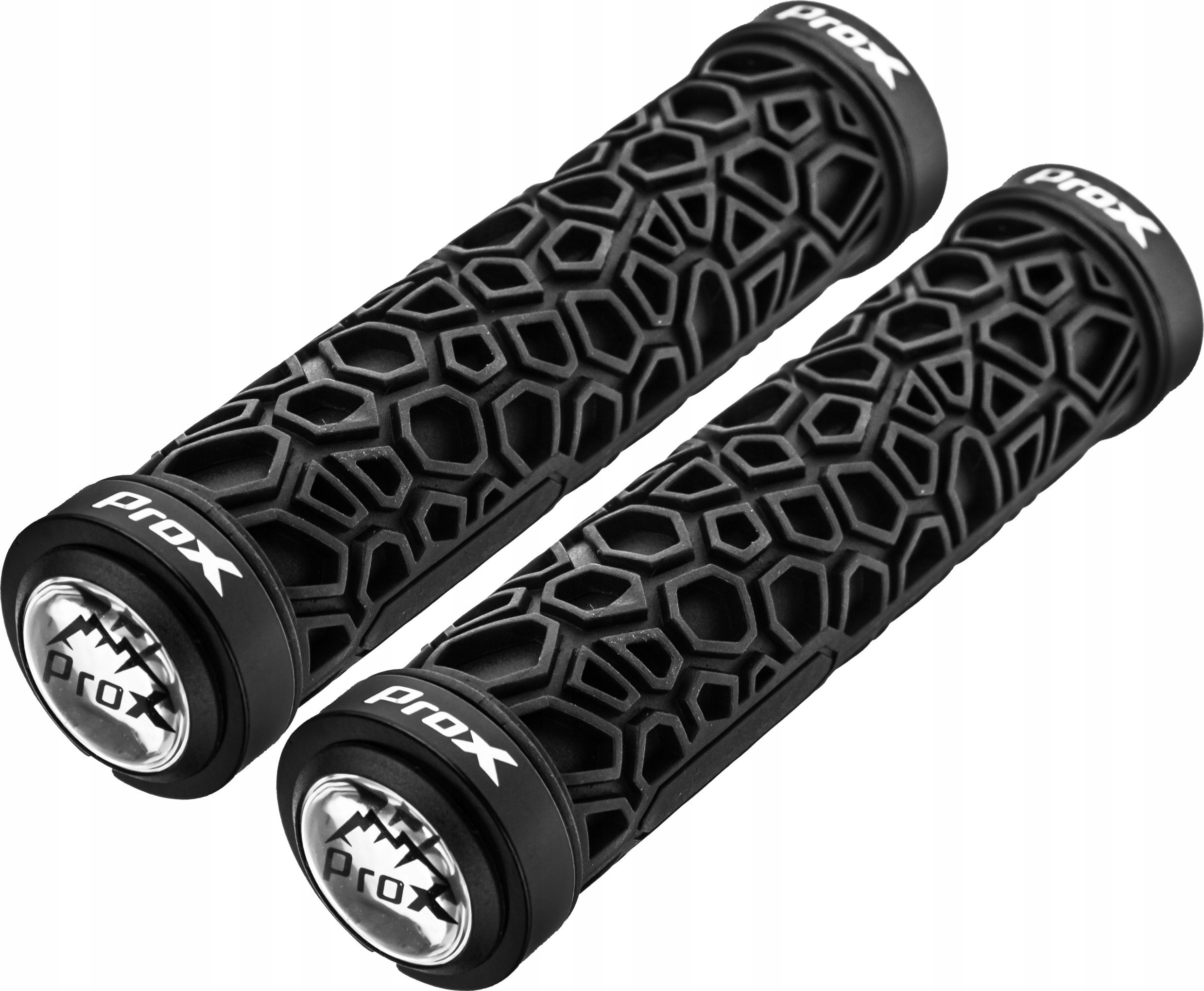 Prox GRIPY ROWEROWE PROX GP-53 SKRĘCANE CHWYTY KIEROWNICY RĄCZKI CZERWONE