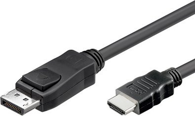 Kabel Alcasa Alcasa DisplayPort - HDMI, 1m Czarny