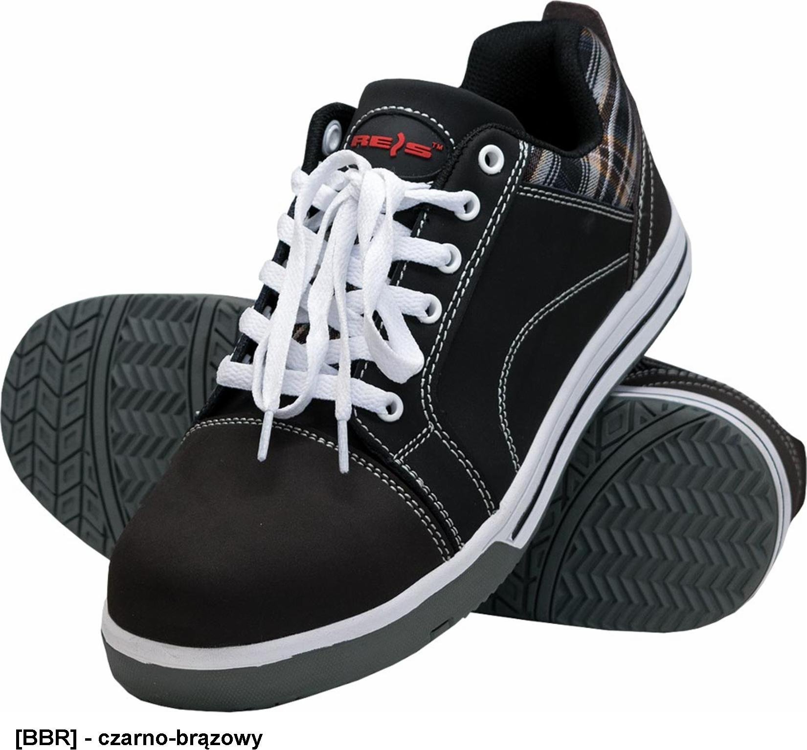 R.E.I.S. BRKRAFTER-P SB E FO SRC - półbut skóra nubuk, kompozytowy podnosek, podeszwa antypoślizgowa, olejoodporna 46