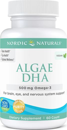 Nordic naturals Nordic Naturals - Algae DHA, 500mg, 60 kapsułek miękkich