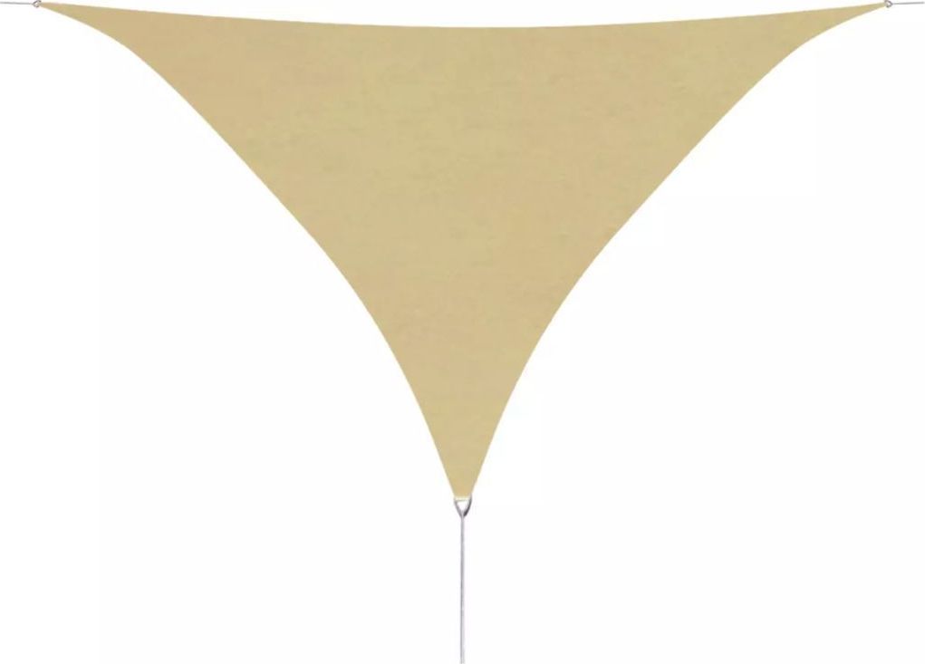 vidaXL Trójkątny żagiel ogrodowy z tkaniny oxford, 3,6x3,6x3,6 m, beż
