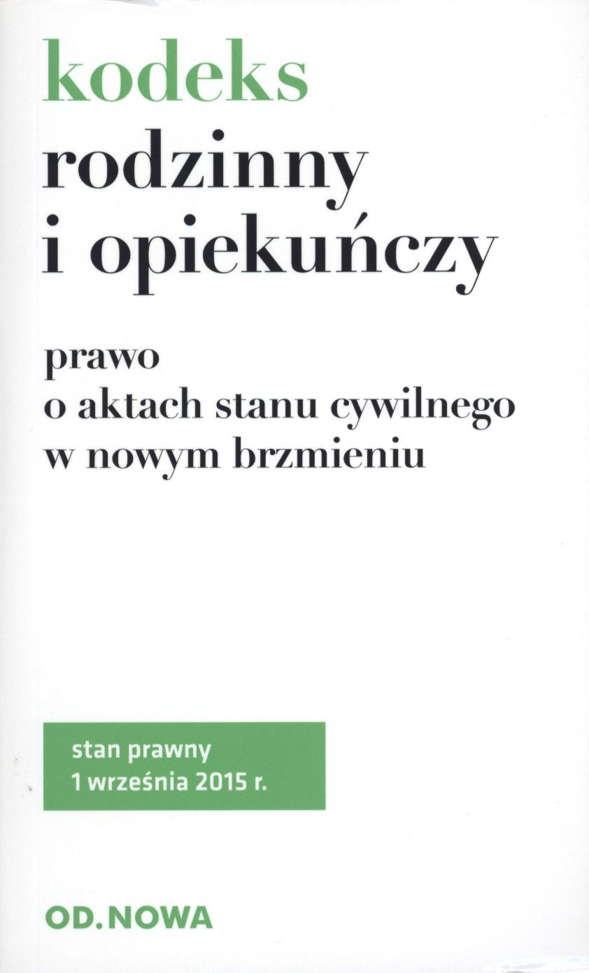 Kodeks rodzinny i opiekuńczy (wyd. 7)