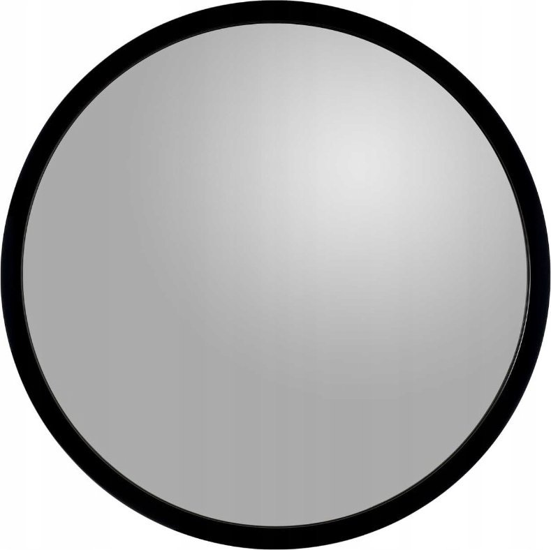 Lustro ETAP Lustro Okrągłe Fi 65 Moby Czarna Rama MDF