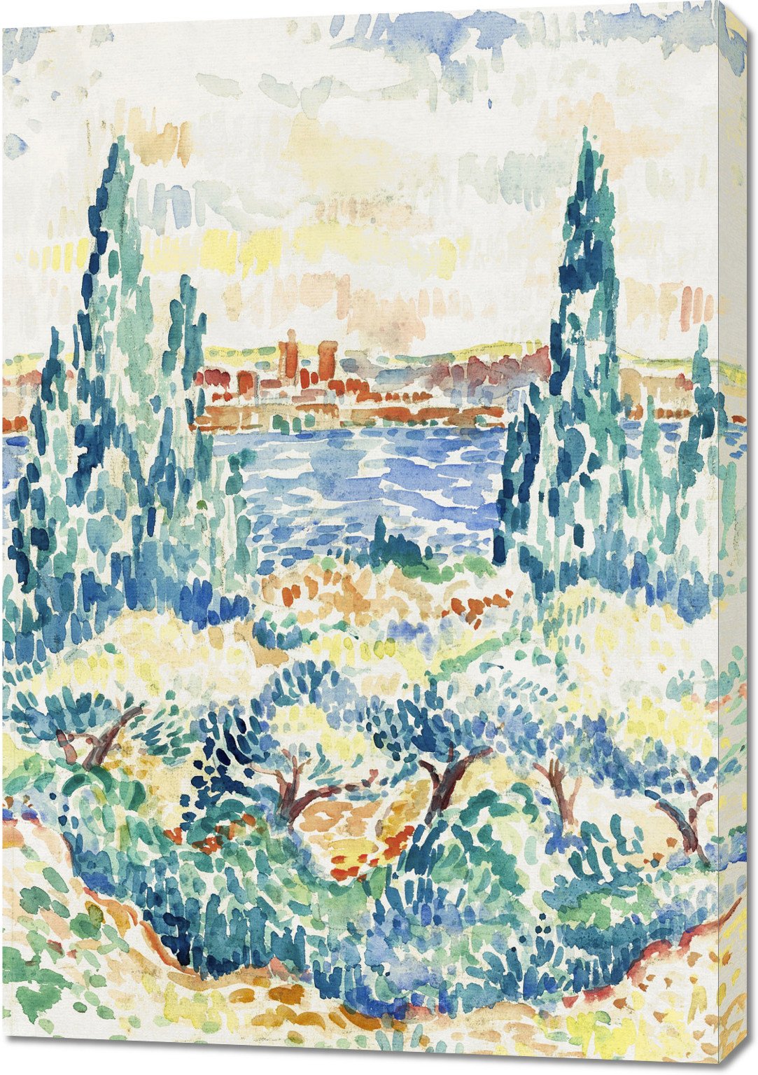 Obraz 70x100cm Antibes, Henri-Edmond Cross Vintage do Salonu