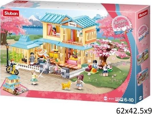 Gazelo Klocki Sluban Dziewczynka Domek japoński 1021el. 185802 GAZELO