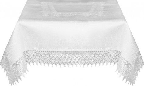 Mesa Obrus Bieżnik z Gipiurą 288_Biały Obrusy 140x350