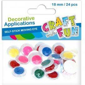 Euro Trade Oczy samoprzylepne 18mm