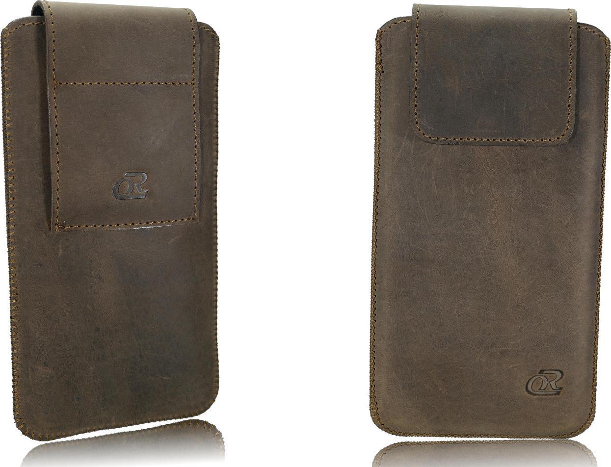 OrTech Etui wsuwka do Samsung M22 kabura na pasek skóra