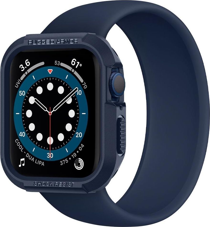 Spigen Etui Spigen Rugged Armor Apple Watch SE/6/5/4 44mm Navy Blue