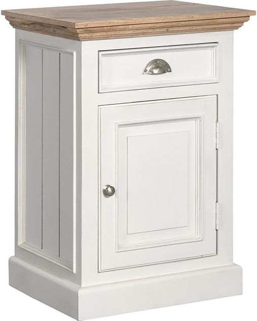 Belldeco SZAFKA NOCNA PRAWA BRISTOL WHITE 50x40x70 CM