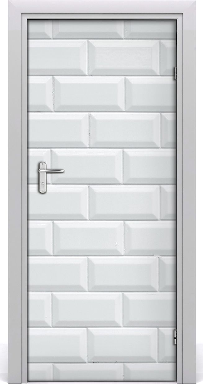 Tulup Fototapeta samoprzylepna na drzwi 85 x 205 cm ceramiczne ścienne