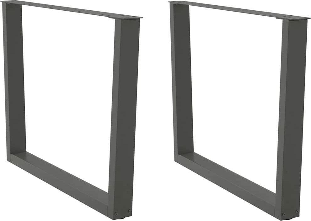 vidaXL Nogi stołu jadalnego w kształcie litery V 2 szt. Antracyt Stal