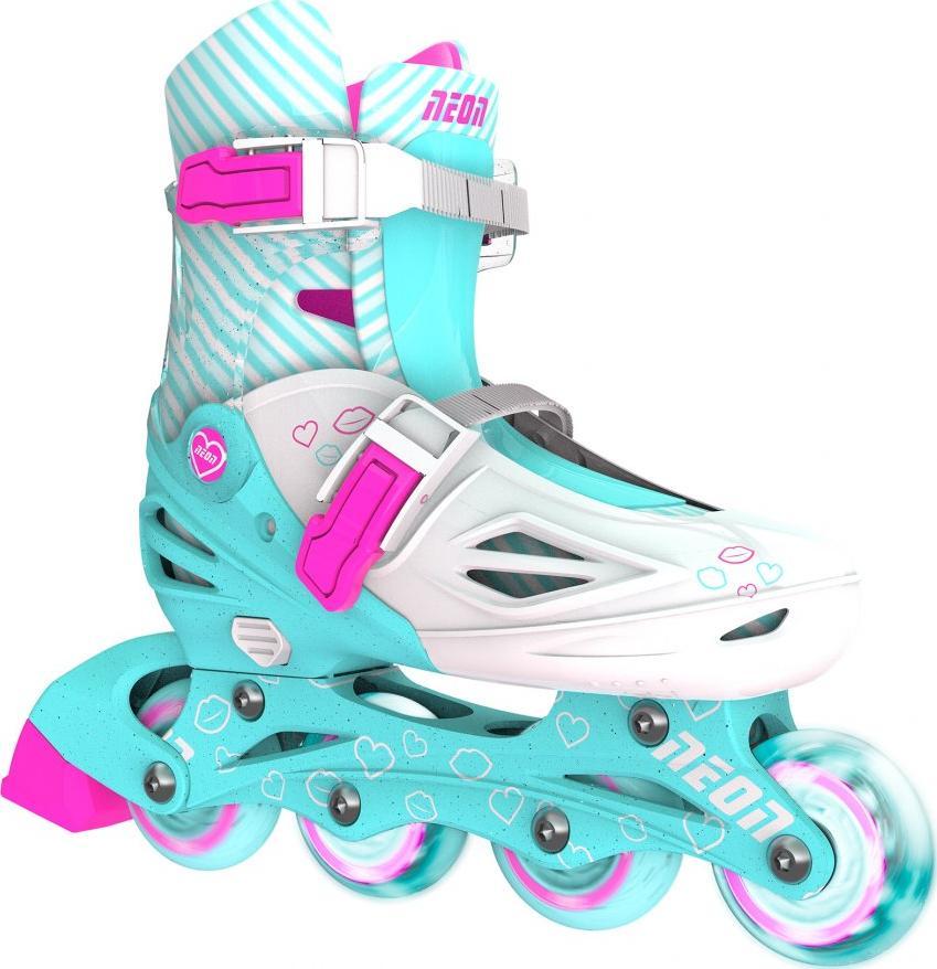 Rolki Yvolution Neon Inline rekreacyjne regulowane niebieskie r. 34-37