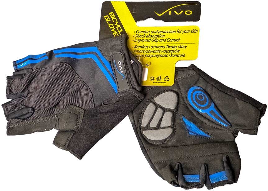 Vivo Rękawiczki rowerowe SB-01-5038-C czarno-niebieskie r. XL (4962474)
