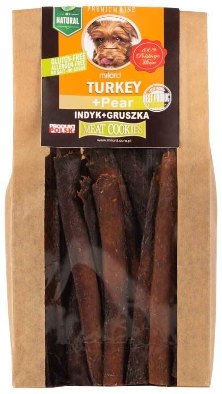 Milord Przysmak dla psa indyk z gruszką 80 g